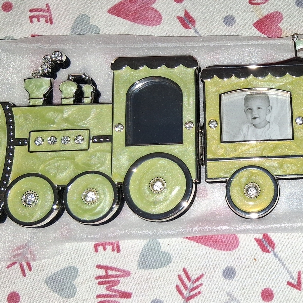 Things Remembered Green Train Photo Frame